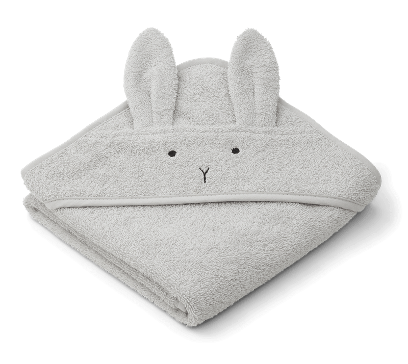 Liewood Albert Kapuzenbadetuch Rabbit Dumbo Grey