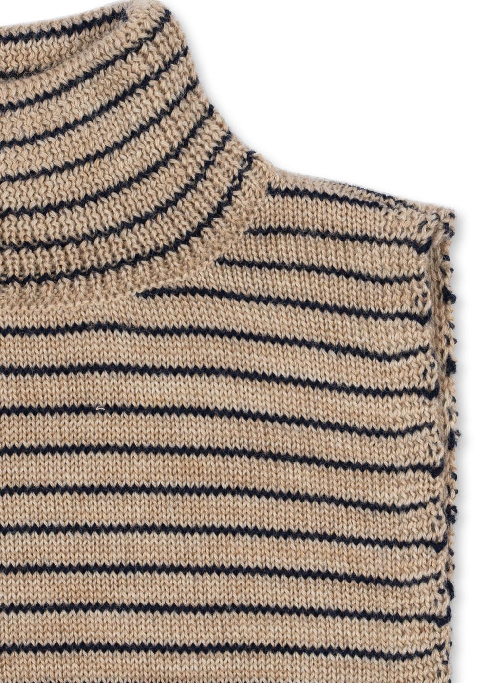 KONGES SLØJD Louli Halswärmer Stripe Bluie – Bild 3