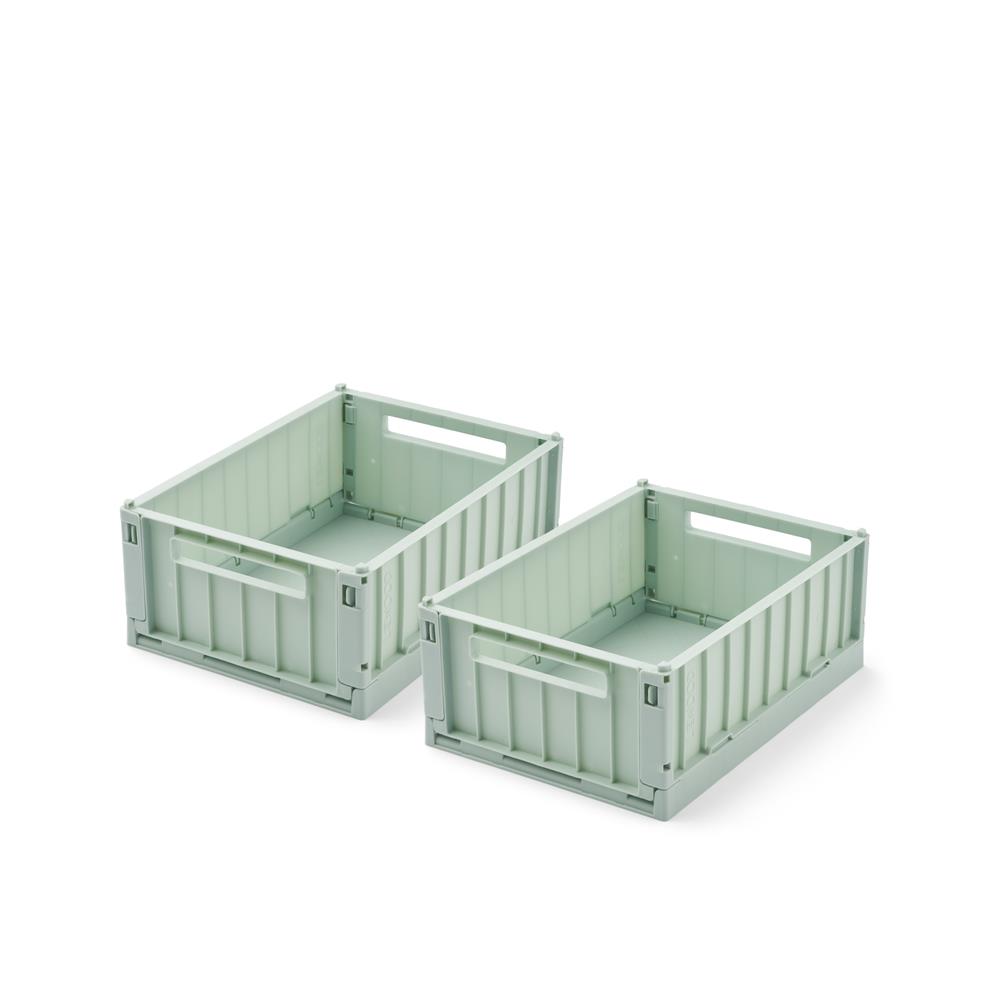 Liewood Weston Aufbewahrungsbox 2er Pack Small Light Peppermint