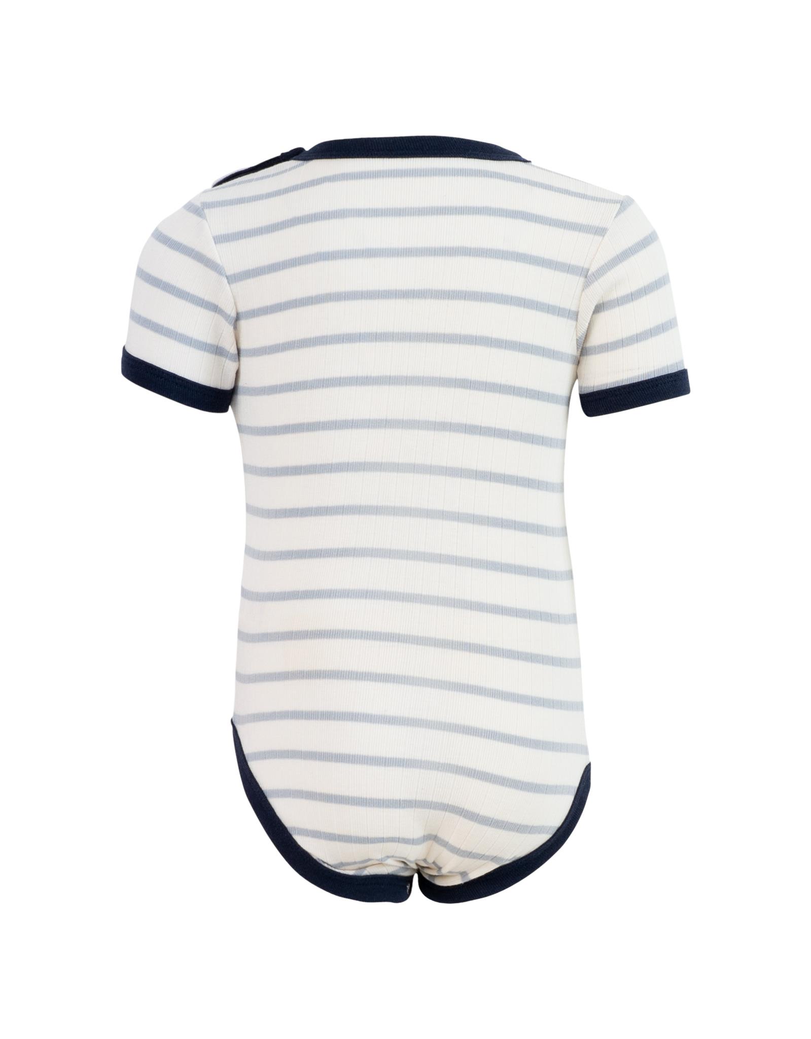 Minimalisma Neve Kurzarmbody Powder Blue Stipes – Bild 2