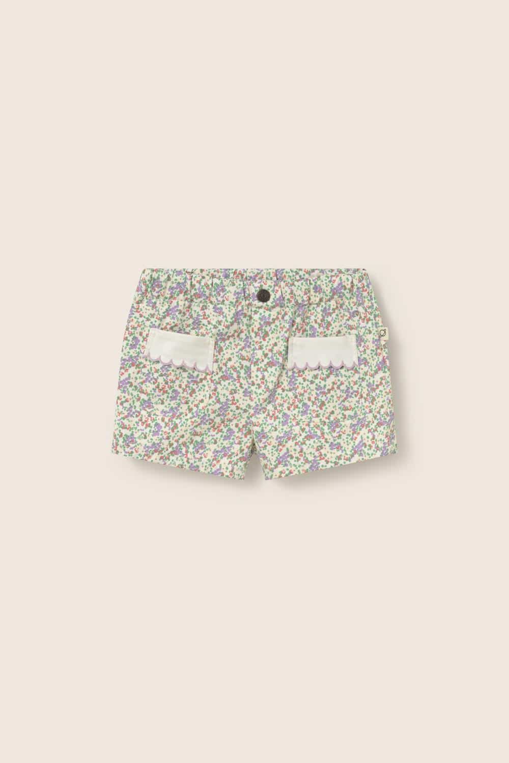 Cozmo Rose Shorts Multi floral twill cotton