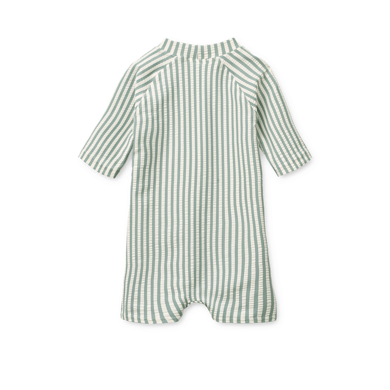 Liewood Thor Seezucker Baby-Schwimmanzug Peppermint / Sandy – Bild 2