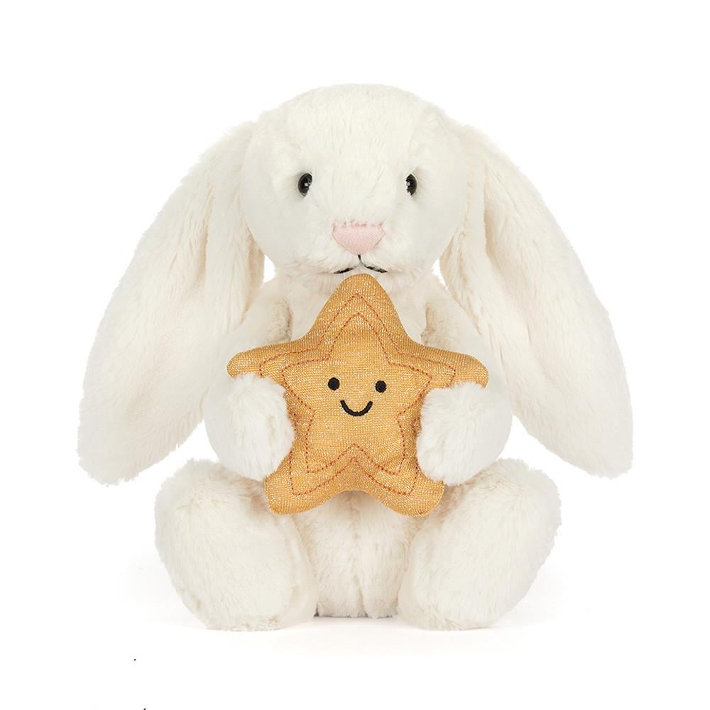 Jellycat Cremefarbenes Häschen mit Stern – Bild 2