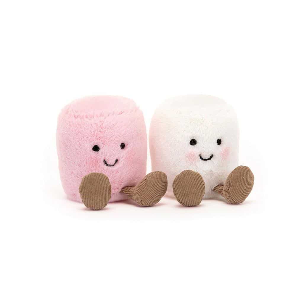 Jellycat Amuseables Pink und White Marshmallows