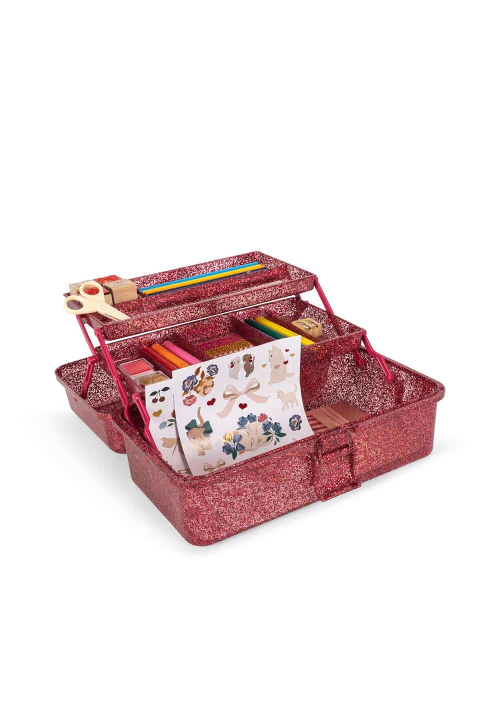 Konges SLØJD Creative Art Caddy Glitter Rose