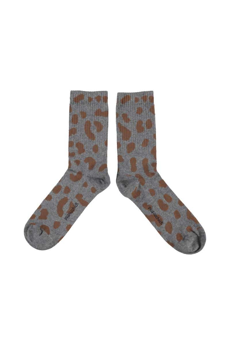 Piupiuchick Socken Grey Animal Print