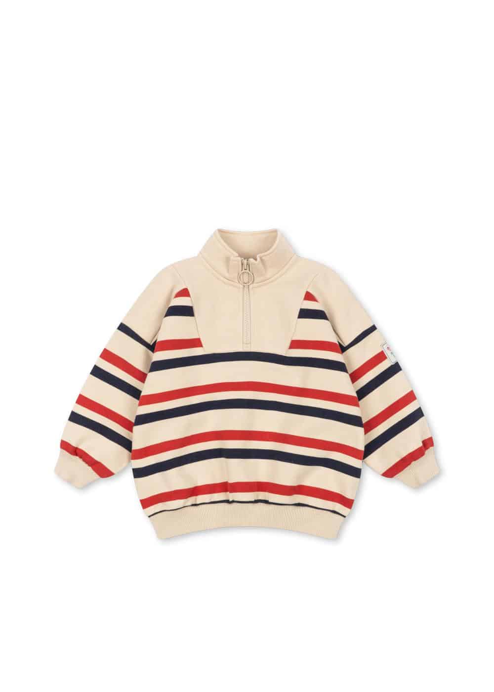 Konges SLØJD Loupy Sweatshirt Tangerine Stripe