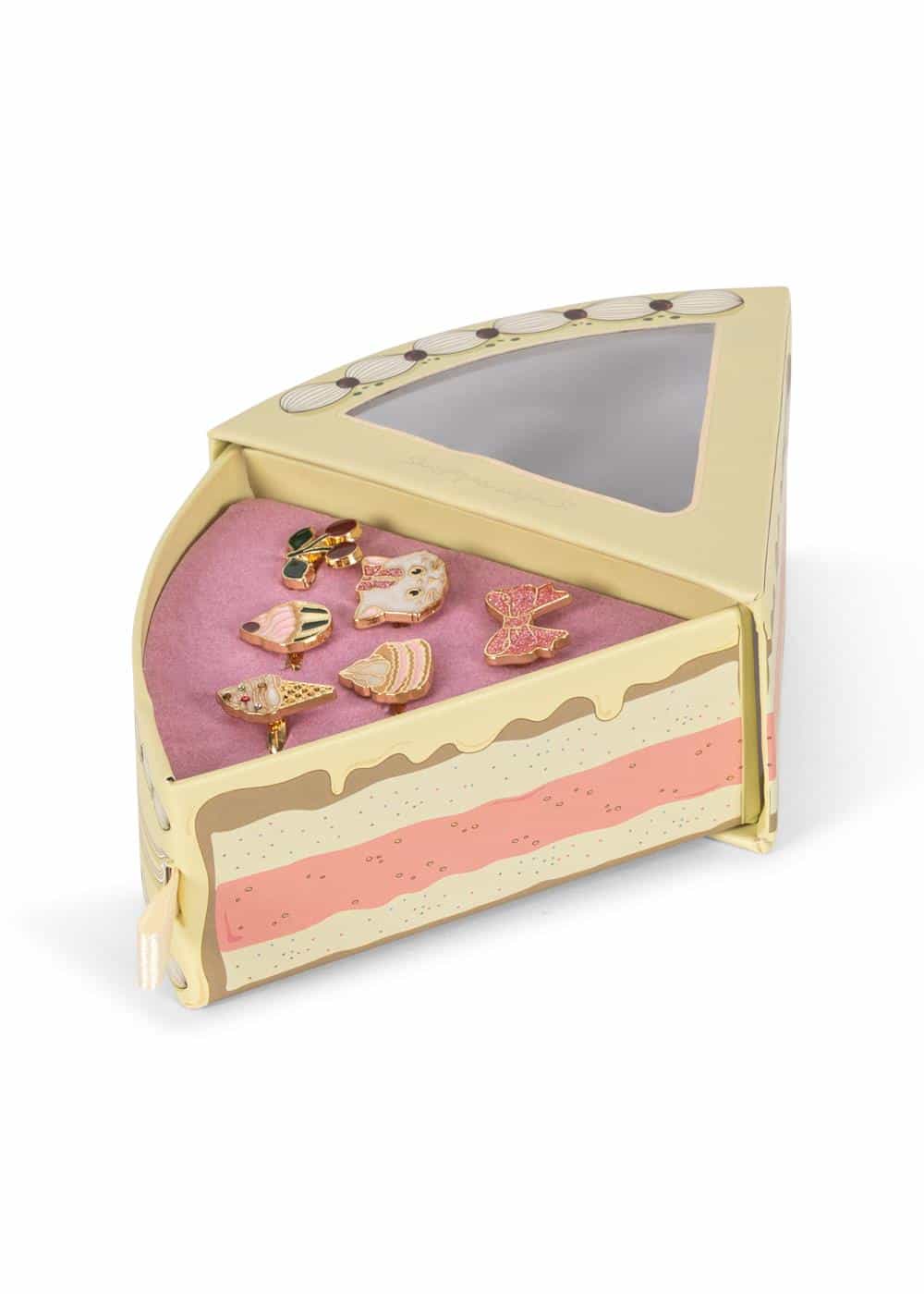 Konges SLØJD Kitty 6er Pack Sweets Ring Set Gold