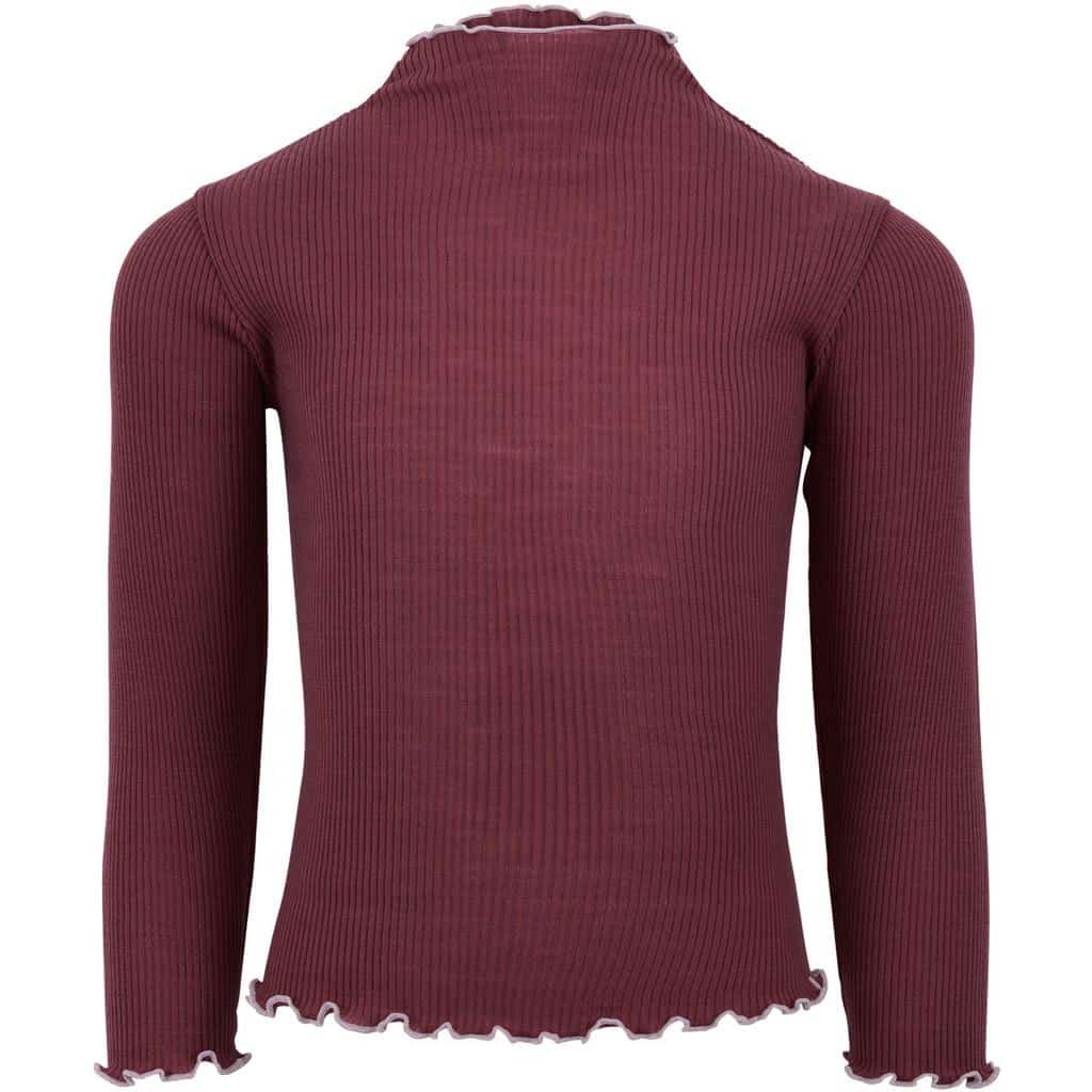 Minimalisma Alfina Shirt Bordeaux with Peony