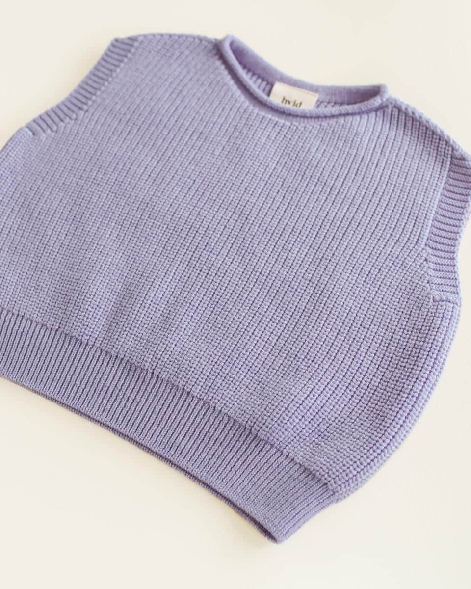 Hvid Baby Harvey Strickweste Lilac – Bild 3