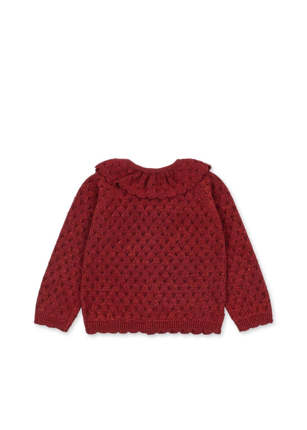 Konges SLØJD Holiday Cardigan Red Dahlia – Bild 4