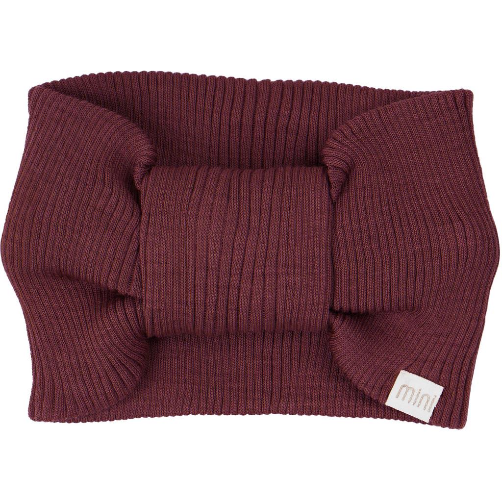 Minimalisma Alba Merino Stirnband Bordeaux