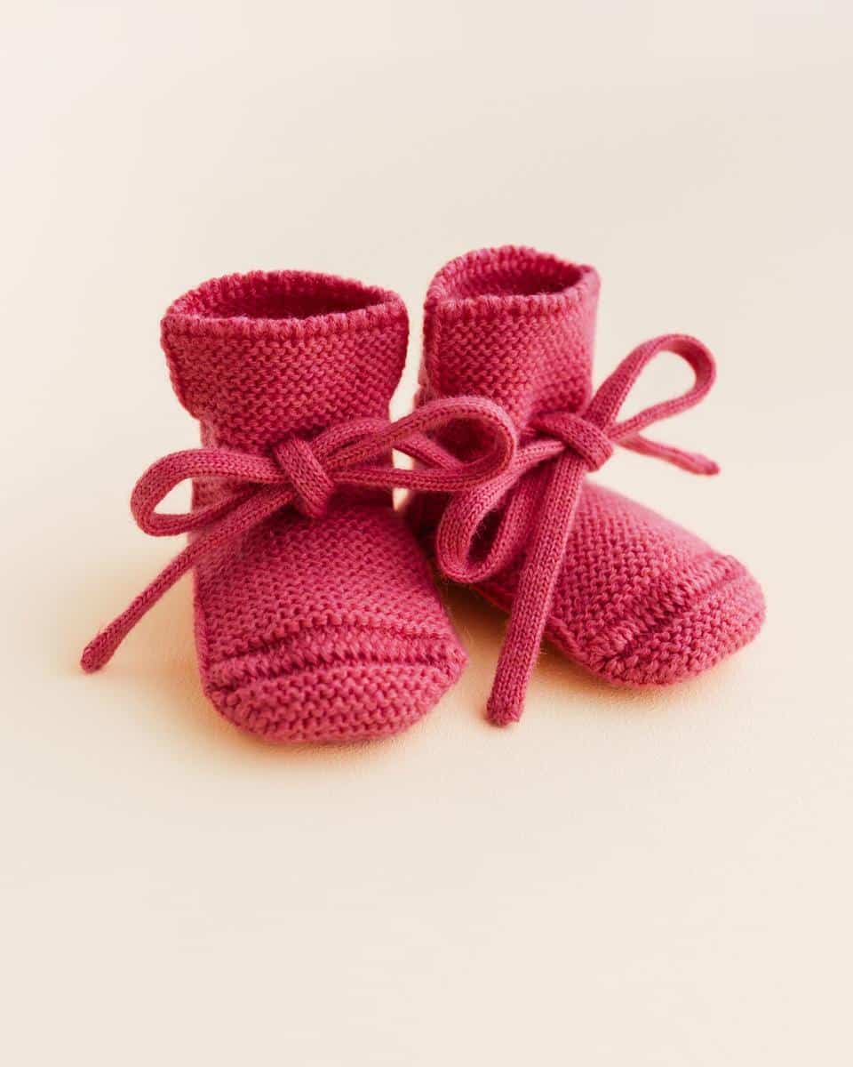 Hvid Baby Strickschuhe Lollipop – Bild 2
