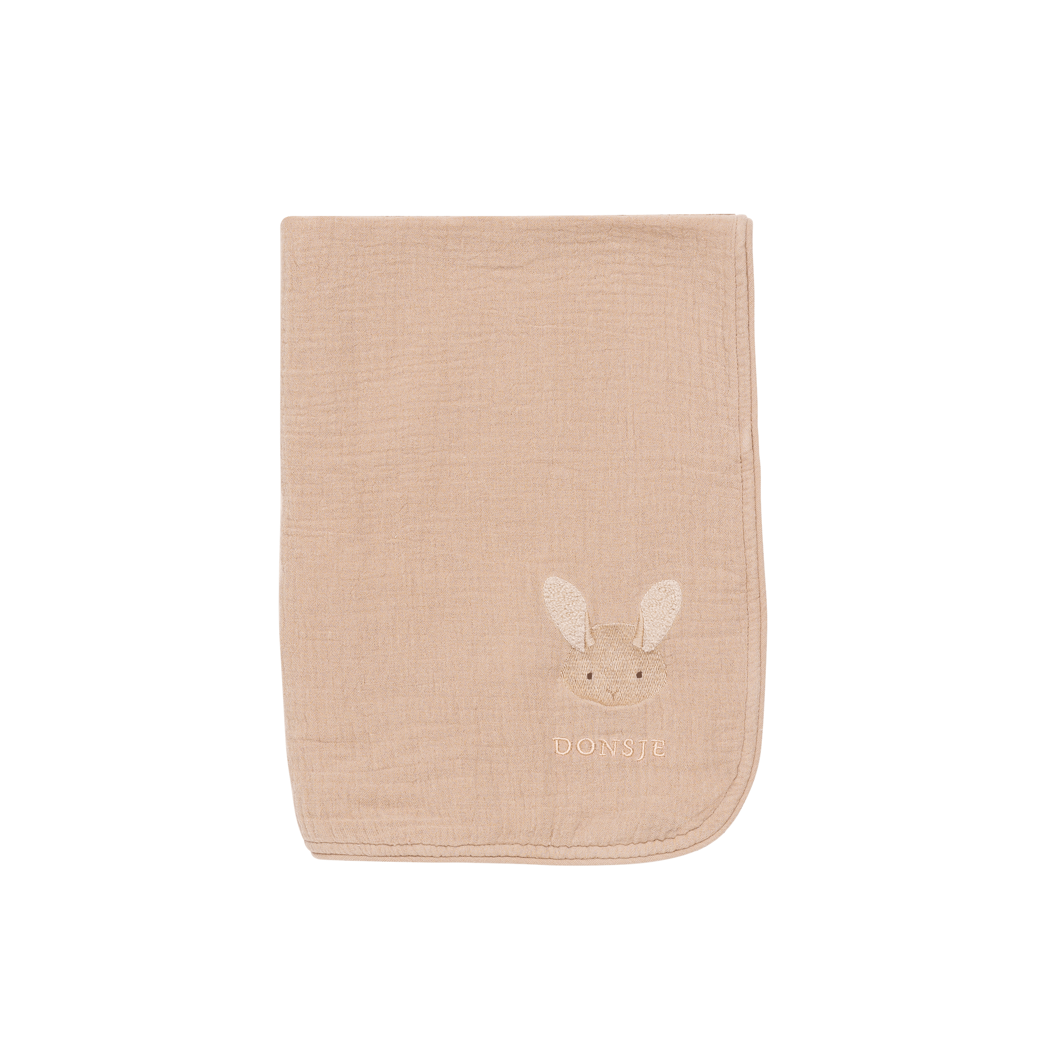 Donsje Ploekie Muslin Decke S Fluffy Bunny Rose Mocha