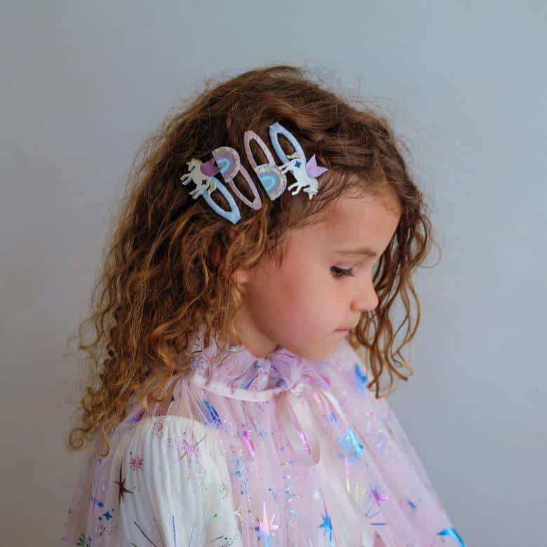 Mimi & Lula Einhorn & Regenbogen Mini Clic Clacs – Bild 2